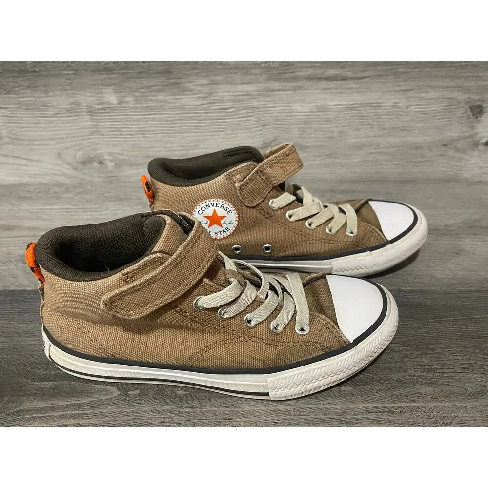 Converse Chuck Taylor All Star Street Mid Kids Youth 2 Khaki Brown A06361F